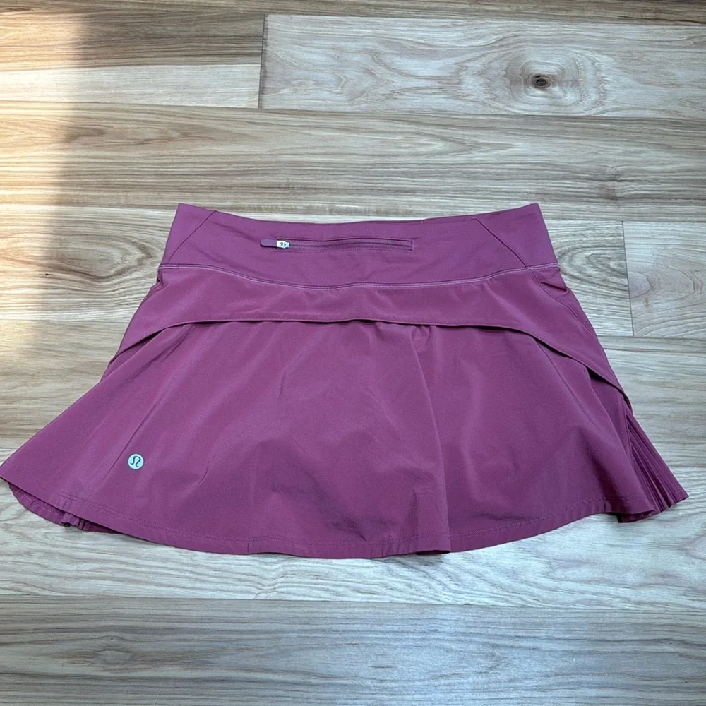 NWOT lululemon play off the pleats skirt skort Brier Rose 6 - Picture 4 of 6